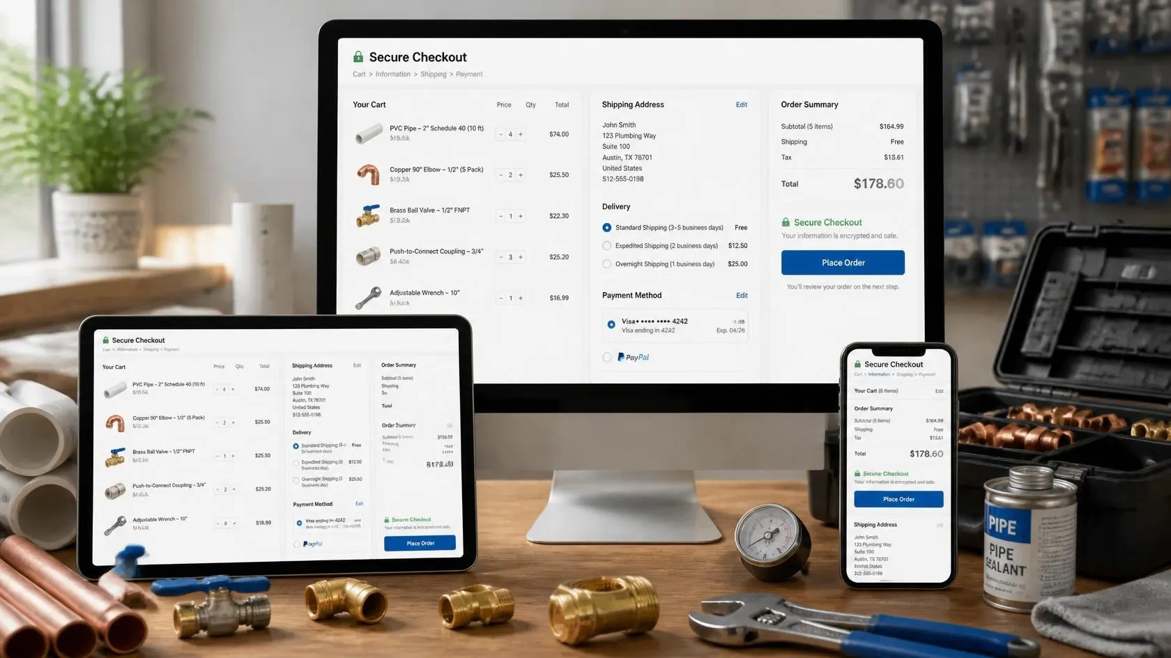 Responsive E-Commerce Checkout Design 7 Responsive Checkout Design